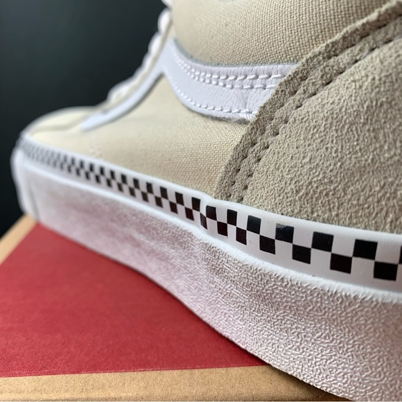 Vans Old Skool Tan Checkered Womens Various Sizes - Picture 8 of 13